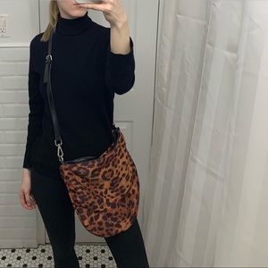 VINTAGE • Leopard Print Crossbody Bag